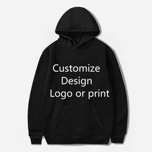 Load image into Gallery viewer, Solid Color DIY Hoodies Men/Women Your Own Design Customize Logo Text Image Sweatshirt Get together Travel Couple Love Clothes