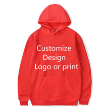 Load image into Gallery viewer, Solid Color DIY Hoodies Men/Women Your Own Design Customize Logo Text Image Sweatshirt Get together Travel Couple Love Clothes