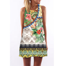 Load image into Gallery viewer, Chuqian Summer Dress Women 2019 Retro Casual Office Clothing Sleeveless Beach Dresses Cartoon Plant Print Vest Dress Vestido