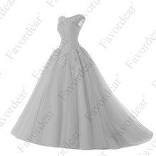 Load image into Gallery viewer, Favordear 2019 Quinceanera Beading Sweet 16 Dress Vestidos De 15 Anos Cap Sleeve Grey Burgundy Quinceanera Gowns Party Dress