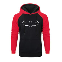 Load image into Gallery viewer, Super Hero Batman Sweatshirt Men Printed Raglan Hoodie Gray Black Sweatshirts 2019 Autumn And Winter Simple Comfortable Hoodies