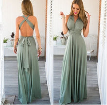 Load image into Gallery viewer, Sexy Women Multiway Wrap Convertible Boho Maxi Club Red Dress Bandage Long Dress Women Party Bridesmaids Infinity Ladies Dresses
