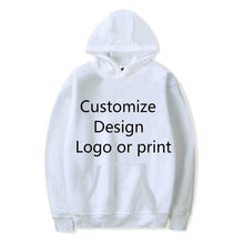 Load image into Gallery viewer, Solid Color DIY Hoodies Men/Women Your Own Design Customize Logo Text Image Sweatshirt Get together Travel Couple Love Clothes
