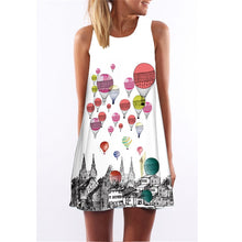 Load image into Gallery viewer, Chuqian Summer Dress Women 2019 Retro Casual Office Clothing Sleeveless Beach Dresses Cartoon Plant Print Vest Dress Vestido
