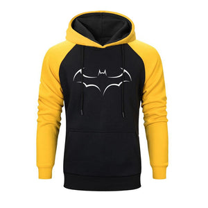 Super Hero Batman Sweatshirt Men Printed Raglan Hoodie Gray Black Sweatshirts 2019 Autumn And Winter Simple Comfortable Hoodies