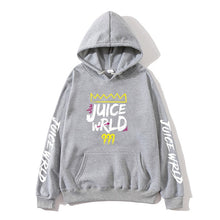 Load image into Gallery viewer, 2020 Sudadera con capucha de color rojo blanco y negro juicewrd juice wrld trap rap rainbow glitch juice world
