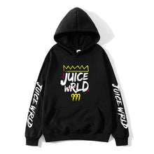 Load image into Gallery viewer, 2020 Sudadera con capucha de color rojo blanco y negro juicewrd juice wrld trap rap rainbow glitch juice world
