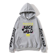 Load image into Gallery viewer, 2020 Sudadera con capucha de color rojo blanco y negro juicewrd juice wrld trap rap rainbow glitch juice world
