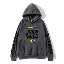 Load image into Gallery viewer, 2020 Sudadera con capucha de color rojo blanco y negro juicewrd juice wrld trap rap rainbow glitch juice world
