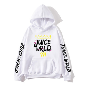 2020 Sudadera con capucha de color rojo blanco y negro juicewrd juice wrld trap rap rainbow glitch juice world